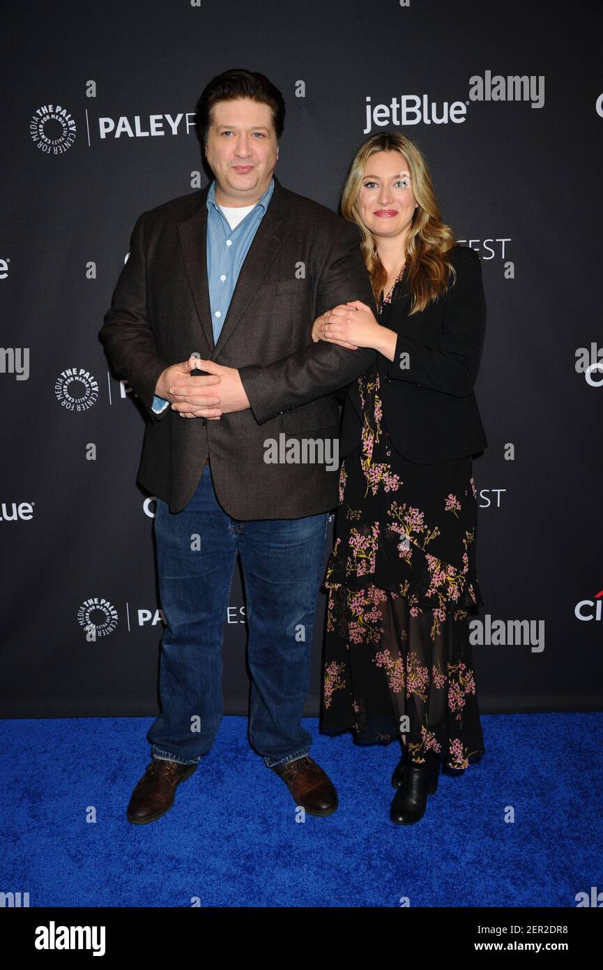 Lance Barber, Zoe Perry nimmt am Paleyfest LA Teil, das die Big Bang Theory und Young Sheldon während des jährlichen Paleyfest Los Angeles 35th ehrt, das am 21. März 2018 im Dolby Theater in Hollywood, Kalifornien, stattfand. (Foto von Elise Leclerc/Sipa USA) Stockfoto