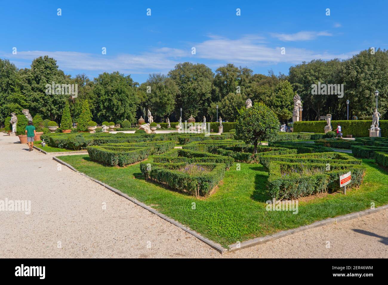 Villa Borghese Gärten, Piazzale Scipione Borghese, Rom, Italien Stockfoto