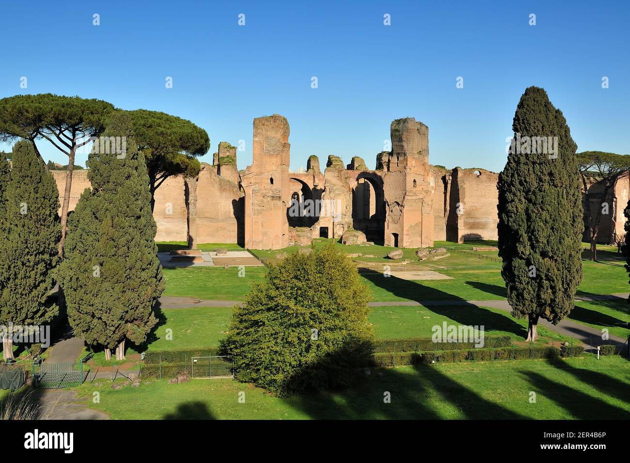 Italien, Rom, Terme di Caracalla, römische Bäder Stockfoto