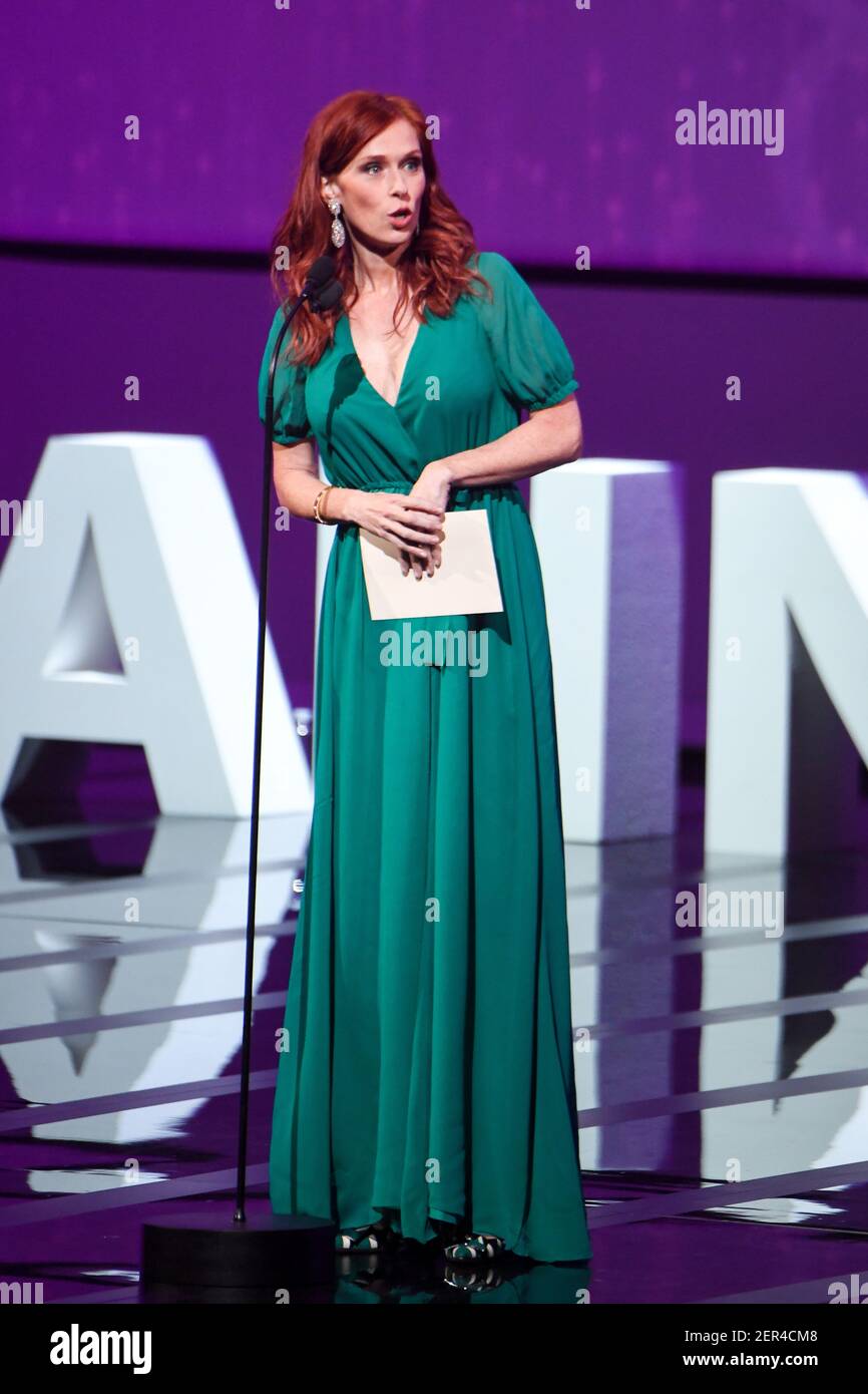 Audrey Fleurot von der Serie Safe nimmt an der Abschlussfeier Teil Und die "Safe"-Vorführung nimmt an der Vorführung während der Cannes 1st Teil Internationales Series Festival im Palais des Festivals (Foto von Lionel Urman/Sipa USA) Stockfoto