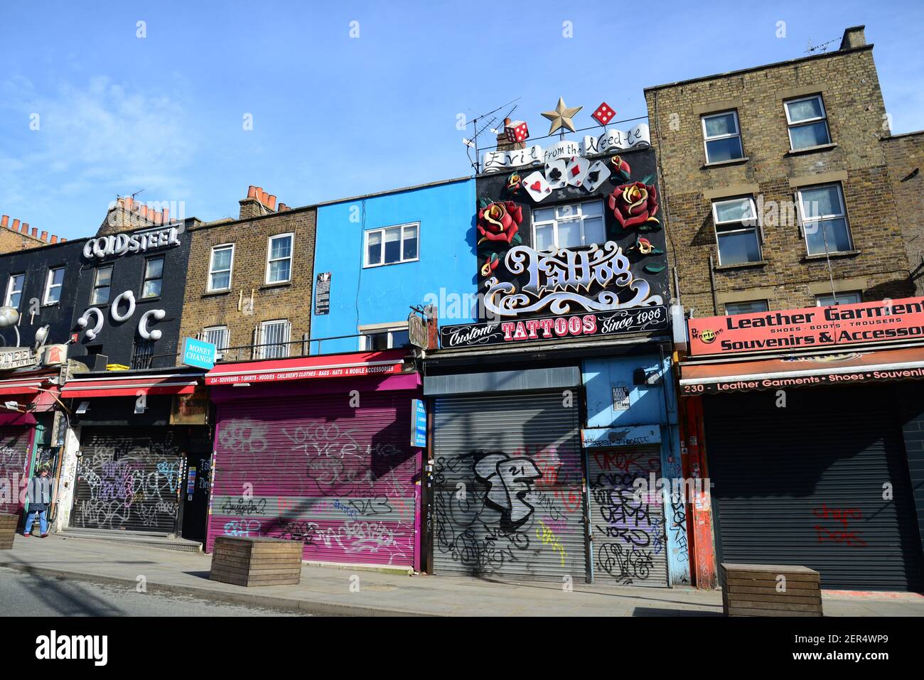 Verlassene Camden Town, London während der Coronavirus-Pandemie Stockfoto