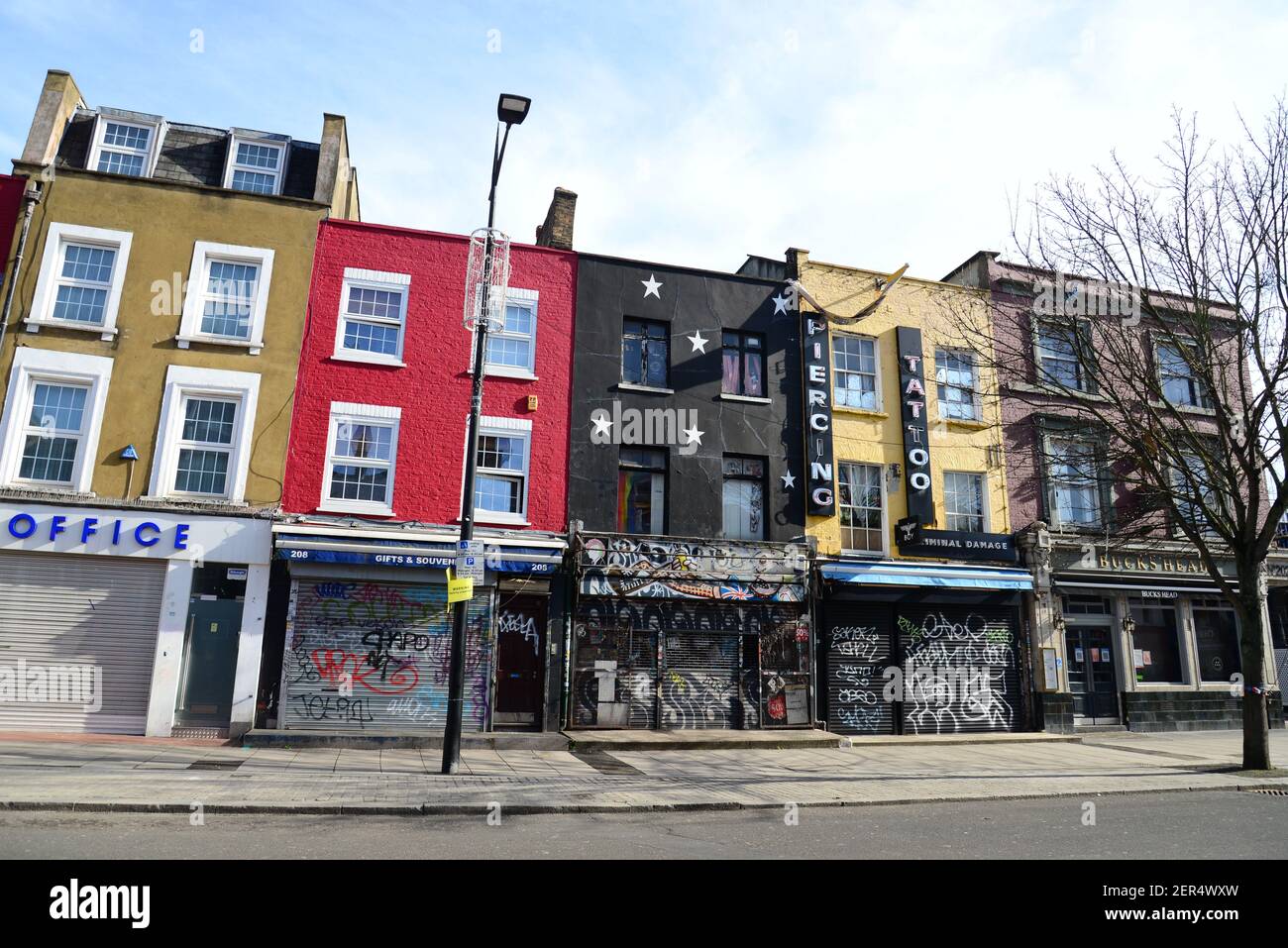Verlassene Camden Town, London während der Coronavirus-Pandemie Stockfoto Verlassene Camden Town, London während der Coronavirus-Pandemie Stockfoto