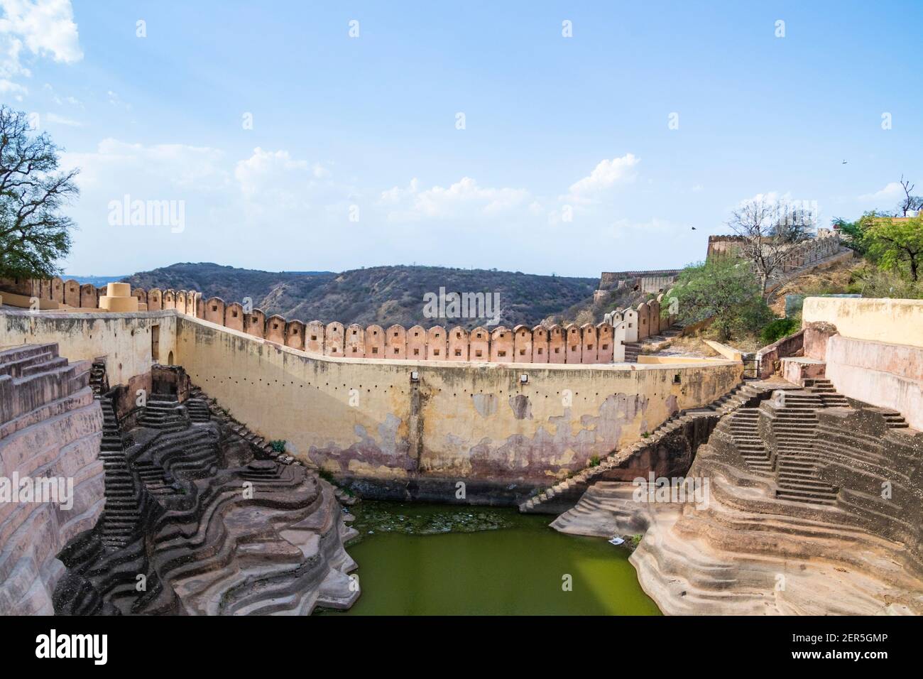 Nahargarh Schritt gut, Jaipur, Rajasthan Stockfoto