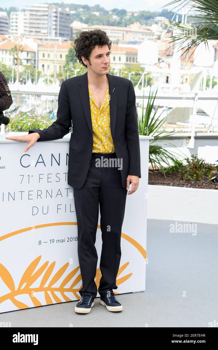 Schauspieler Pierre Deladonchamps und Schauspieler Vincent Lacoste nehmen an der Fotoschau für Sorry Angel (Plaire, Aimer et Courir Vite) während des jährlichen Cannes Film Festival 71st im Palais des Festivals am 11. Mai 2018 Teil (Foto: Lionel Urman/Sipa USA) Stockfoto