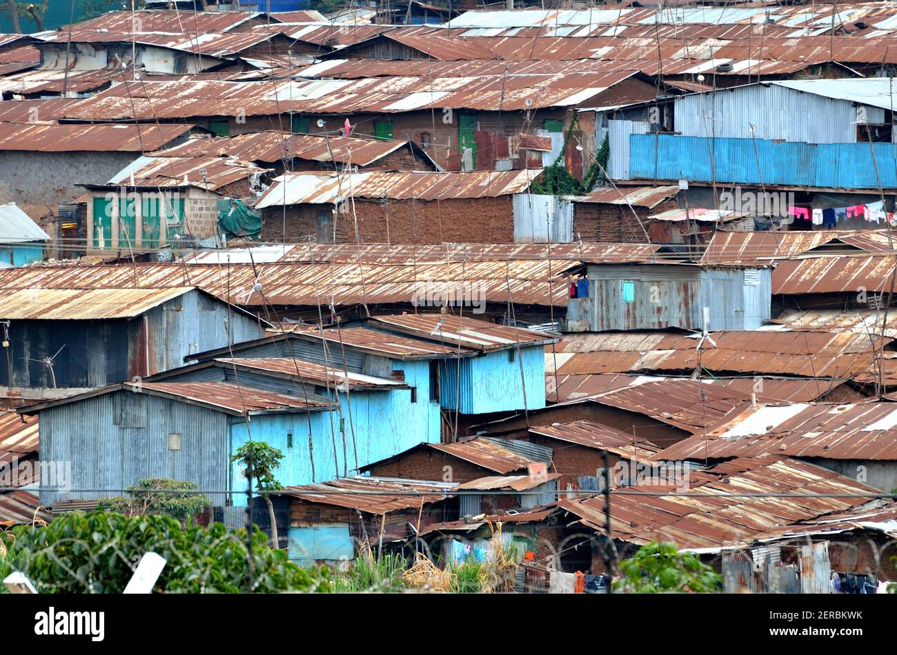 Shanty Town Kibera - Nairobi - Kenia 2012 Stockfoto