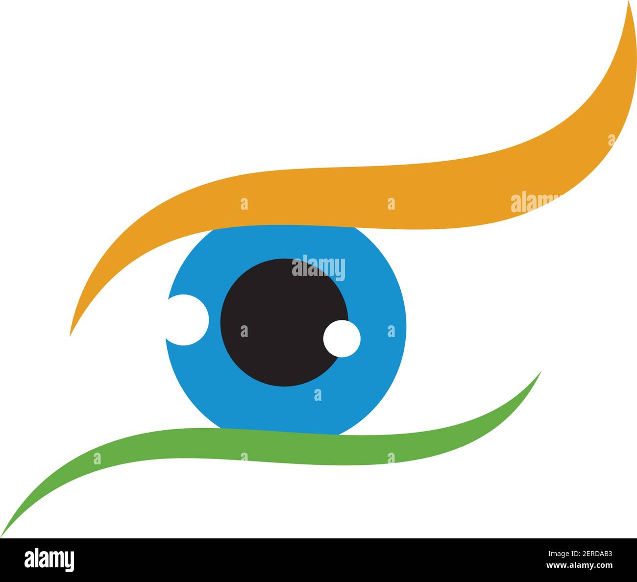 Branding Identität Corporate Eye Care Vektor-Logo-design Stock Vektor