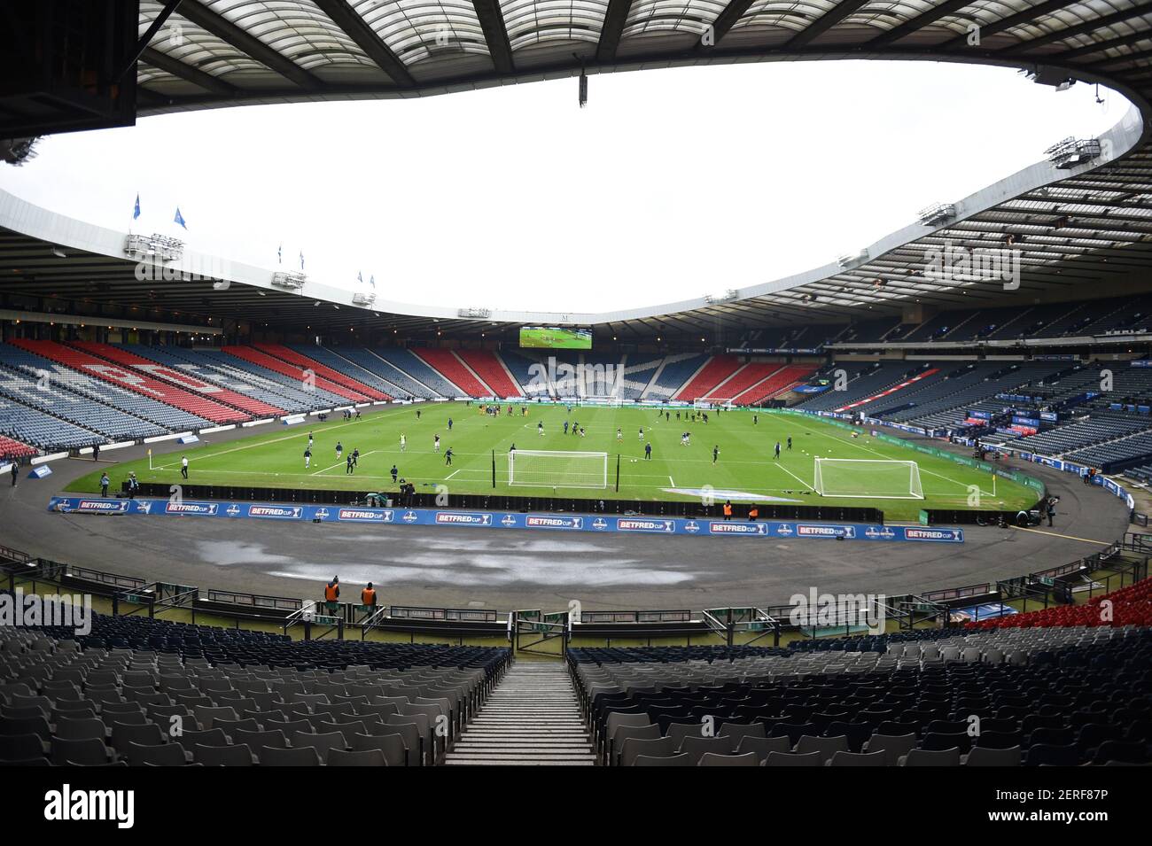 Hampden Park, Glasgow., 28th February21 Betfred Cup Final Livingston FC V St. Johnstone FC Credit: eric mccowat/Alamy Live News Stockfoto