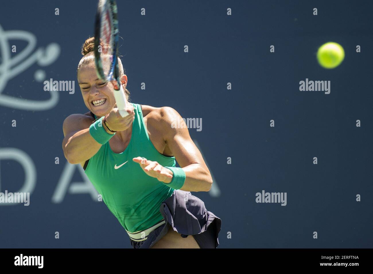 August 4 2018 Maria Sakkari Gre Wurde Von Mihaela Buzarnescu Rou 6 1 6 0 Im Finale Der Mubadala Silicon Valley Klassiker An Der San Jose State University In San Jose Kalifornien Besiegt C