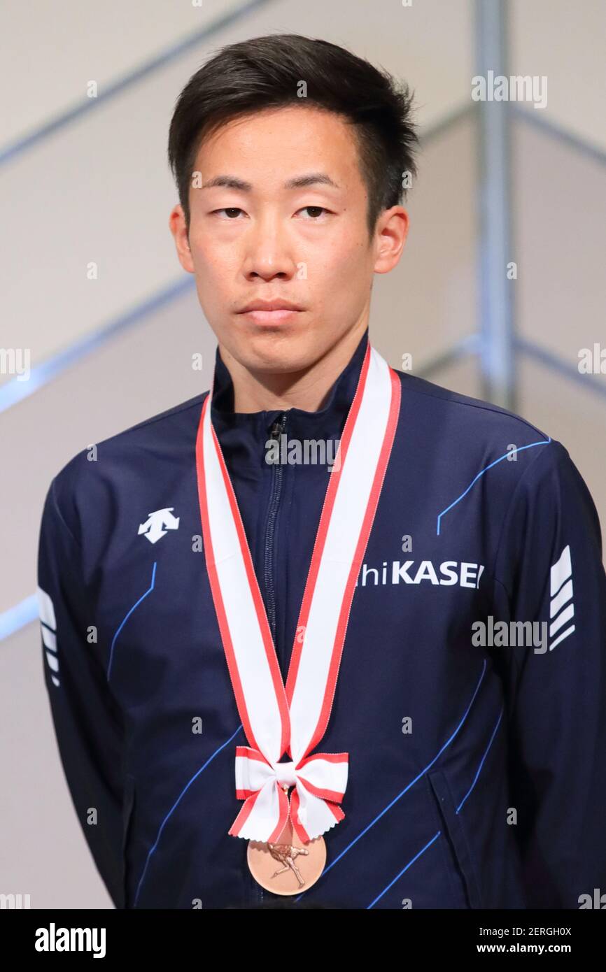 Shiga, Japan. Februar 2021, 28th. Syuho Dairokuno Marathon 2021 Lake