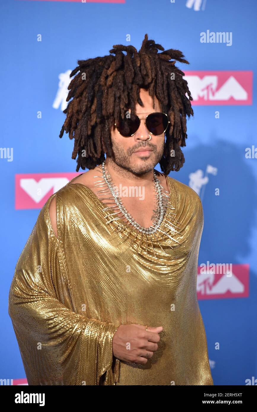 NEW YORK, NY - AUGUST 20: Lenny Kravitz nimmt am 2018 20. August 2018 am Presseraum der MTV Video Music Awards in der Radio City Music Hall in New York City Teil. (Foto von ISO/SIPA USA) Stockfoto