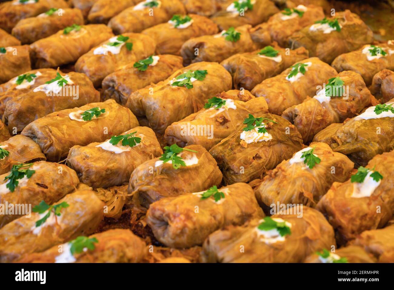 Budapest Ungarn, lokale traditionelle Street Food in Budapest Stockfoto