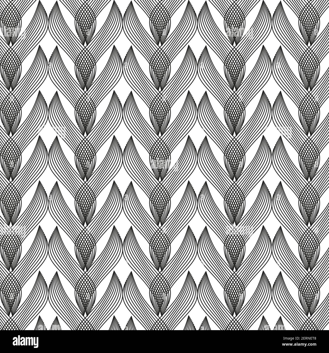 Nahtloses Muster bunt modernen Stil abstrakte Grafik Hintergrund aus verschiedenen Abgerundete Formen Stock Vektor