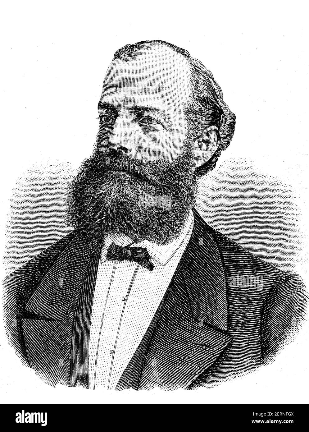 'August Kekule, geboren Friedrich August Kekule, von 1895 Kekule von Stradonitz, (geb. 7. September 1829; † 13. Juli 1896) war ein deutscher Chemiker und natura Stockfoto