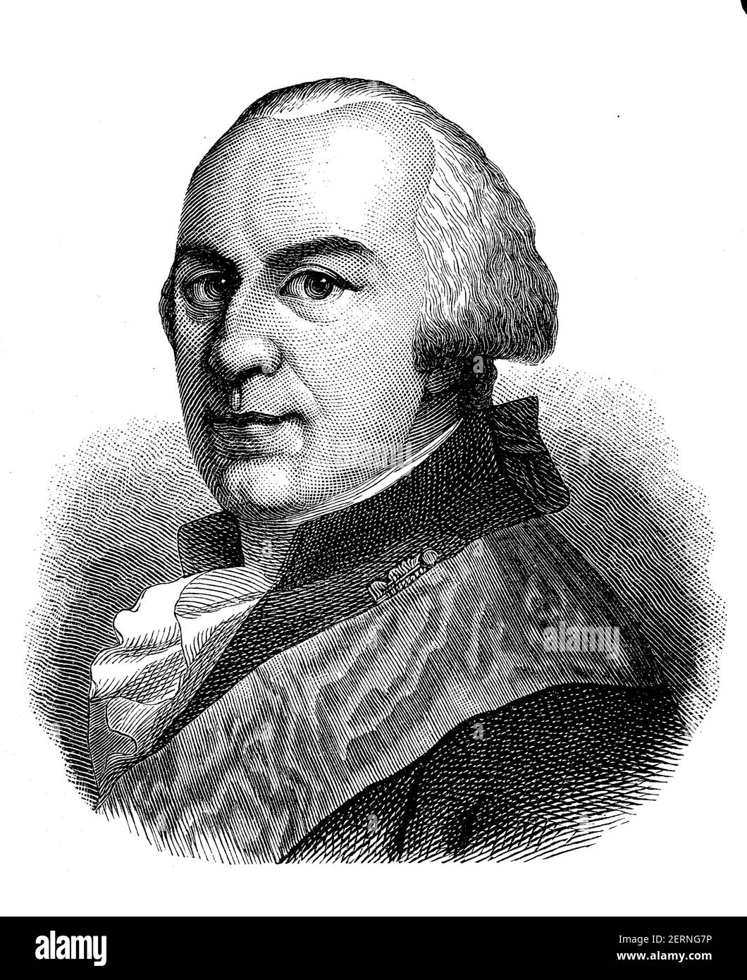 'Karl Wilhelm Ferdinand von Braunschweig-Wolfenbüttel (* 9. Oktober 1735; † 10. November 1806 ) war ein deutscher Fürst, Erbherzog von Braunschweig und Lue Stockfoto