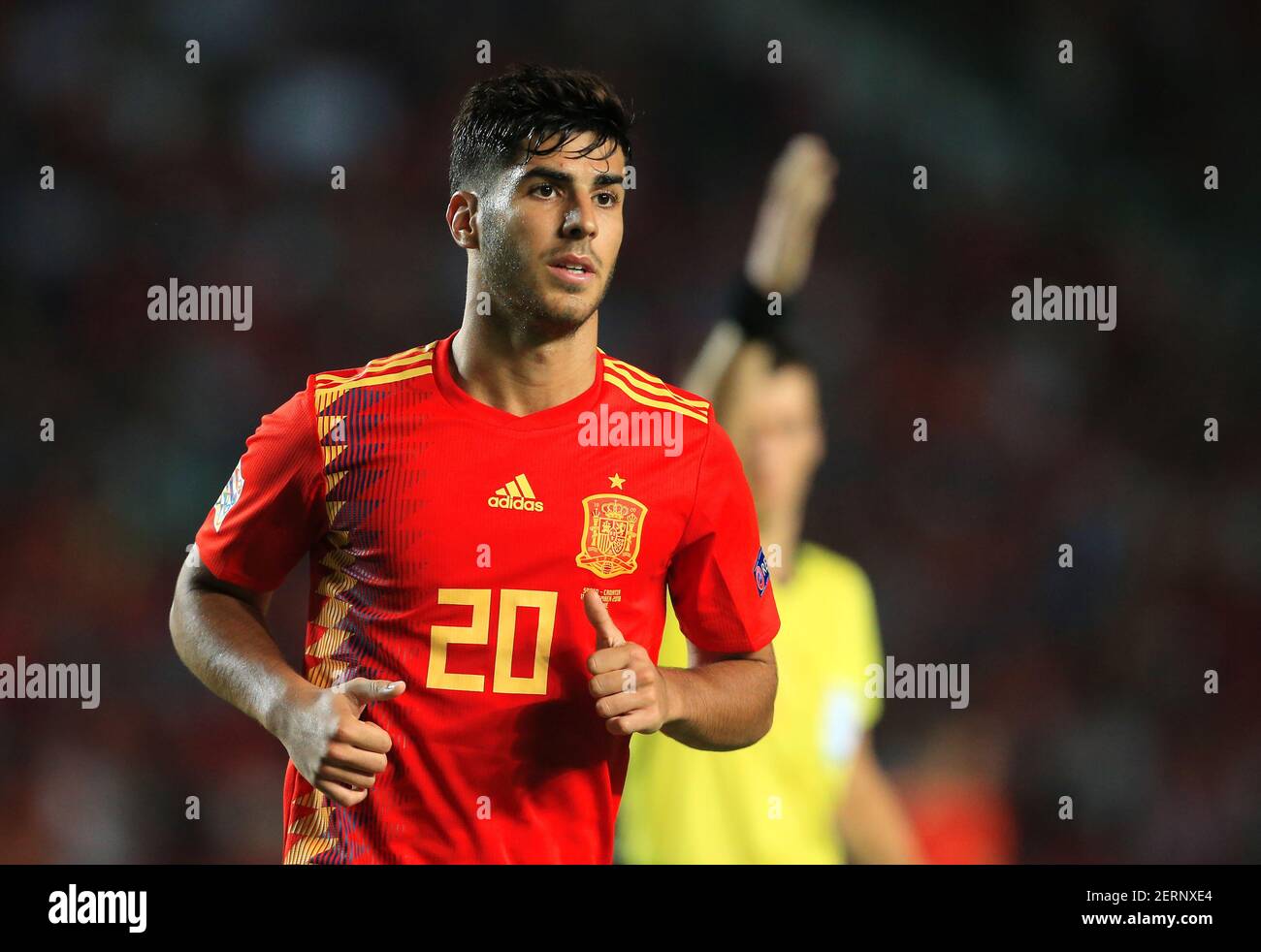 11. September 2018 - Elche, Vereinigtes Königreich - der spanische Marco Asensio während des UEFA Nations League - League A - Group 4 Spiel im Estadio Manuel Martinez Valero, Elche. Bild Datum 11th. September 2018. Bildnachweis sollte lauten: Matt McNulty/Sportimage/Cal Sport Media/Sipa USA(Bildnachweis: &copy; Matt McNulty/CSM/Sipa USA) Stockfoto