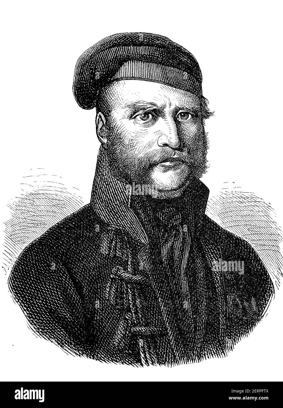 Friedrich Wilhelm von Braunschweig, auch Schwarzer Herzog genannt, 9. Oktober 1771 - 16. Juni 1815, war einer der deutschen Volkshelden der Napoleonischen Kriege, Stockfoto