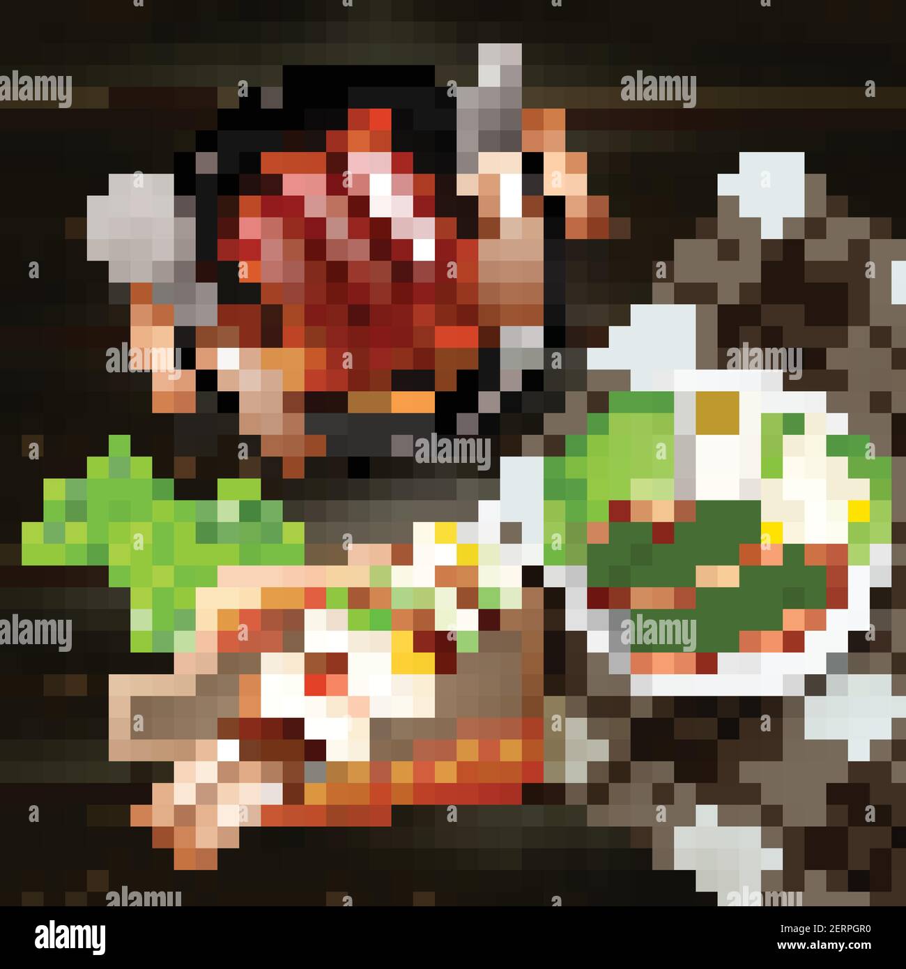 BBQ Würste Kebab und Steaks auf Grill realistische Vektor gekocht Abbildung Stock Vektor