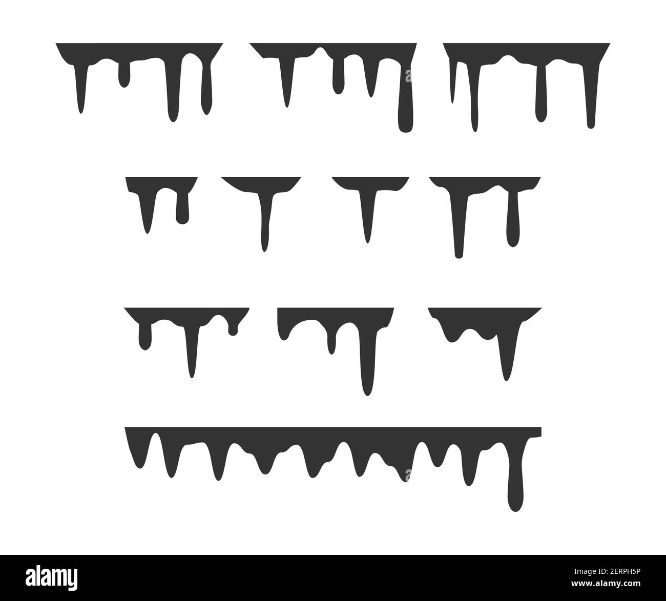 Flüssigkeit tropft, Farbe, Öl, Hintergrund. Vektorgrafik. Stock Vektor