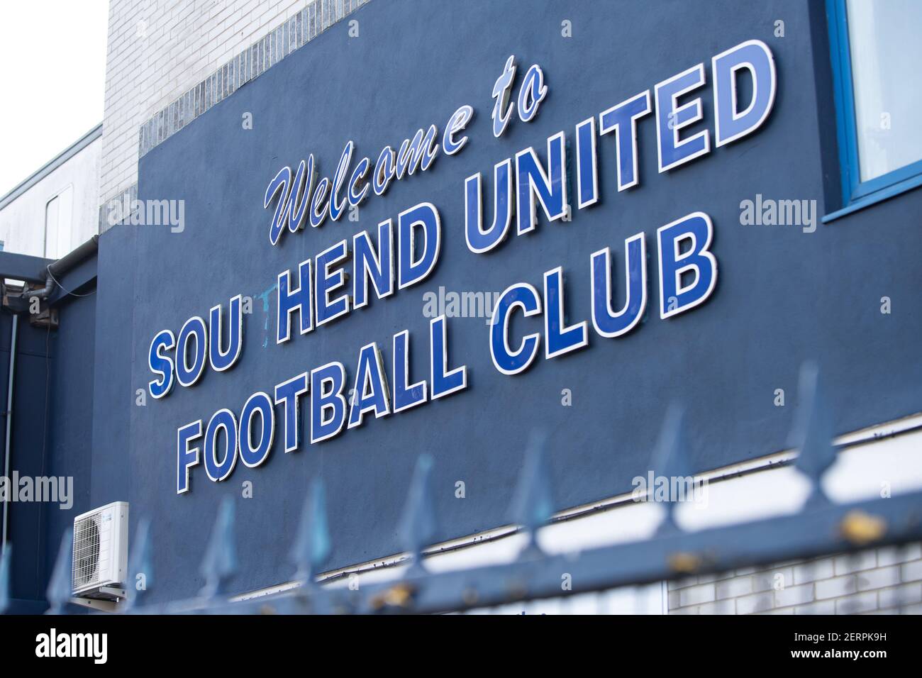 Roots Hall, Southend United Football Club. Stockfoto
