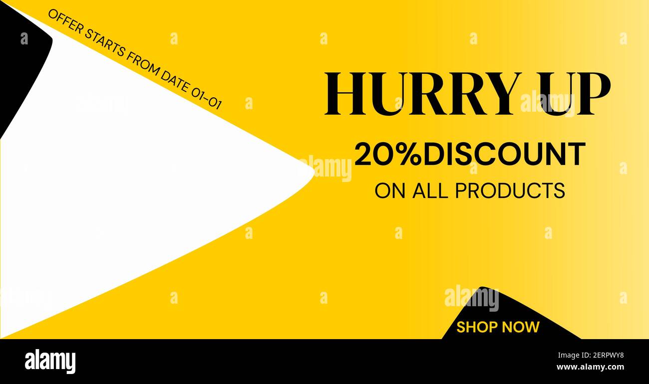 Gelb schwarz trendy Sale Banner für Business-Promotion in der festlichen Saison wie Frühling Verkauf, Sommer Verkauf, schwarzer Freitag, Shop-Eröffnung, neue Geschäfte Stock Vektor