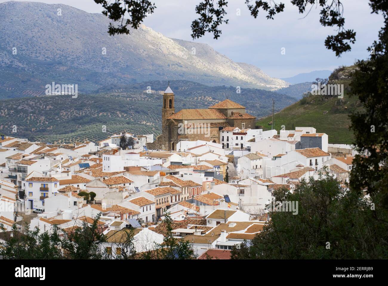 Carcabuey andalusische Stadt in der Provinz Cordoba. Andalusien, Spanien Stockfoto