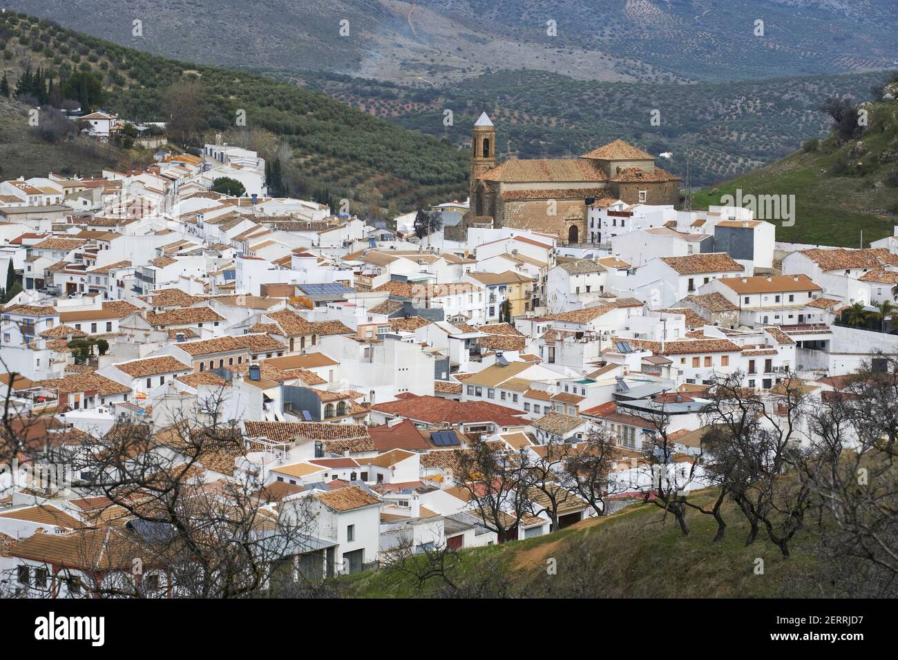 Carcabuey andalusische Stadt in der Provinz Cordoba. Andalusien, Spanien Stockfoto