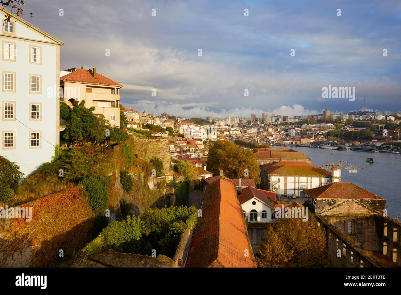 Blick auf Porto Stadt und Douro Fluss, Porto, Portugal Stockfoto
