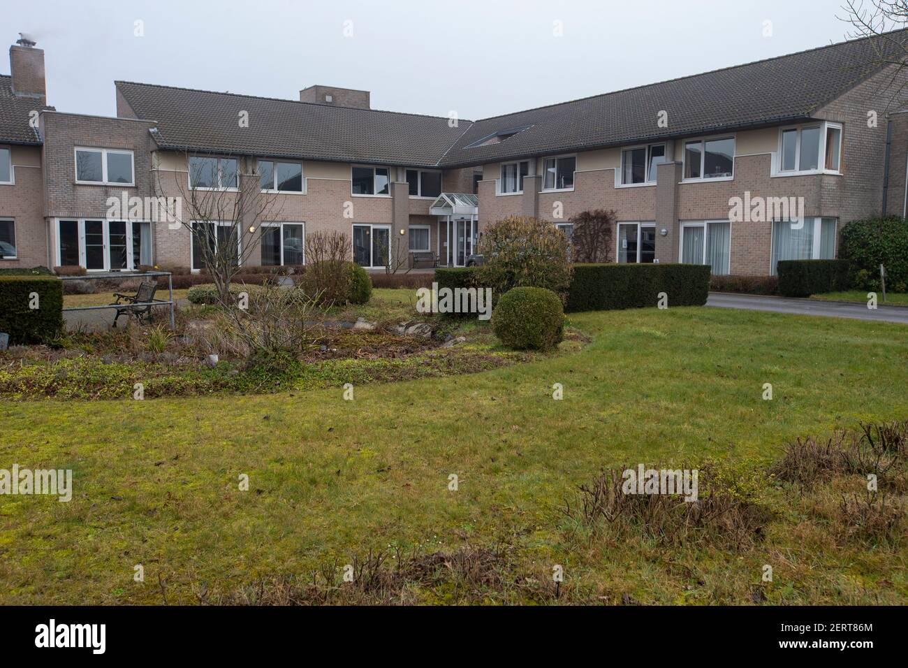 Abbildung zeigt die Wohnheim-Pflegestelle Wielant in Ingooigem, Anzegem, Montag, 01. März 2021. Das Haus wird von einem Ausbruch des Südens A getroffen Stockfoto
