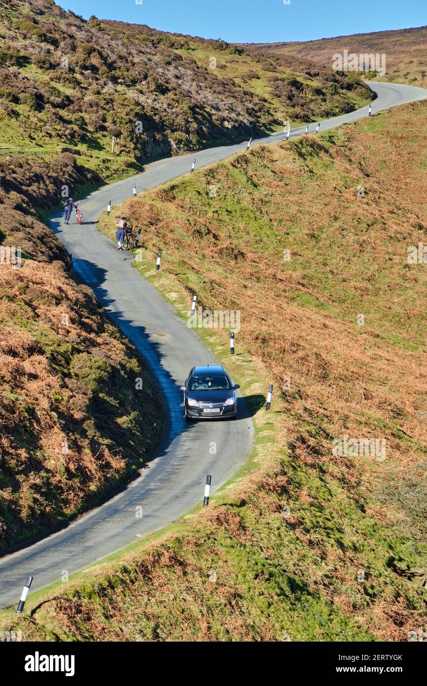 Der Burway auf dem Long Mynd, Church Stretton, Shropshire Stockfoto