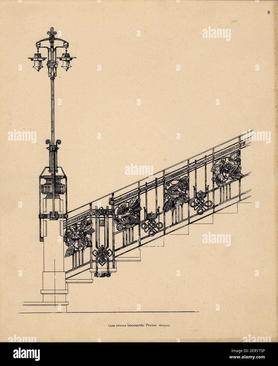 Silvio Gambini si diplomò Perito Agrimensore a Teramo, città nella quale nacque nel 1877. Giunto poco dopo a Busto Arsizio, lavorò presso lo Studio dell'ing. Ercole Seves e per l'Ufficio Tecnico Comunale. Nel 1901, passò nello Studio dell'ing. Guglielmo Guazzoni, di cui Fu, fino al 1915, collaboratore e progettista, con libertà di poter eseguire in proprio alcuni lavori. Particolarmente attento alla ricerca architettonica d'oltralpe, Gambini collaborò a varie riviste oltre a frequentare lo Studio di Giuseppe Sommaruga a Milano. Architetto prevalentemente Freiheit, Jugendstil. Stockfoto