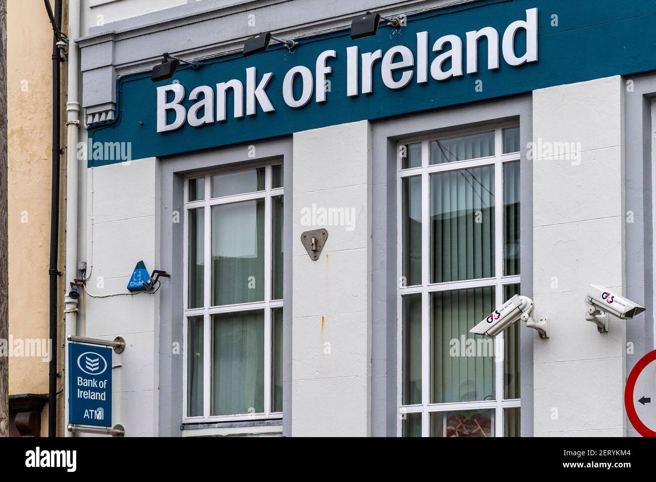 Dunmanway, West Cork, Irland. März 2021, 1st. Die Bank of Ireland hat angekündigt, ihre Niederlassung in Dunmanway im September zu schließen. Die Schließung ist Teil einer landesweiten Keulung von 103 Filialen, davon 88 in der Republik Irland. Quelle: AG News/Alamy Live News Stockfoto