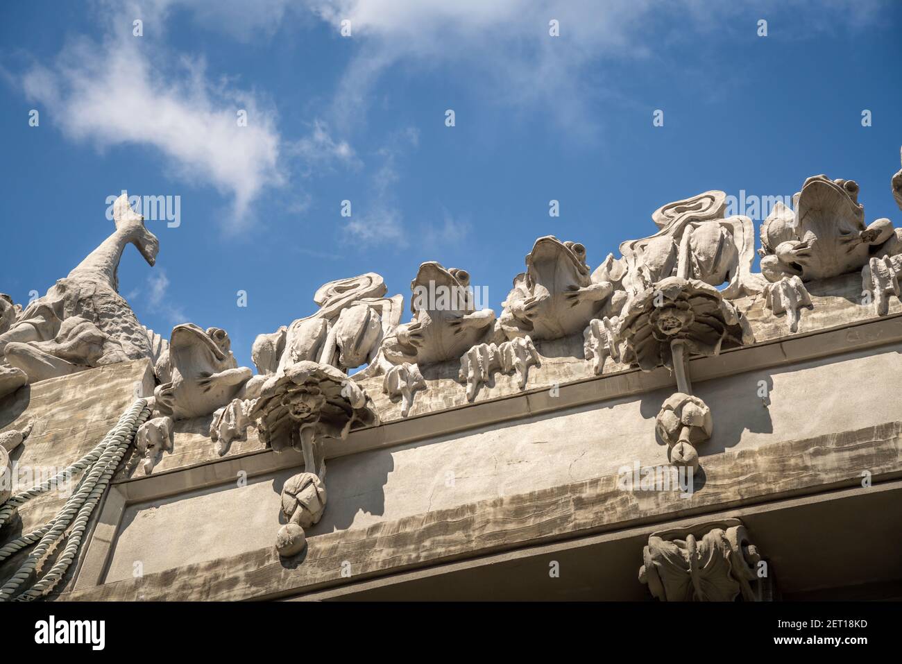 Haus mit Chimeras oder Horodecki Haus - Jugendstilgebäude - Kiew, Ukraine Stockfoto