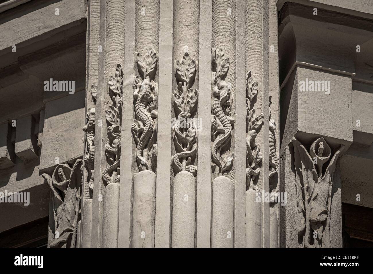 Haus mit Chimeras oder Horodecki Haus - Jugendstilgebäude - Kiew, Ukraine Stockfoto