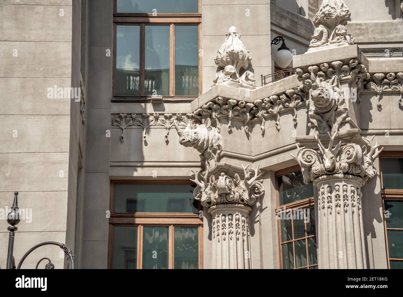 Haus mit Chimeras oder Horodecki Haus - Jugendstilgebäude - Kiew, Ukraine Stockfoto