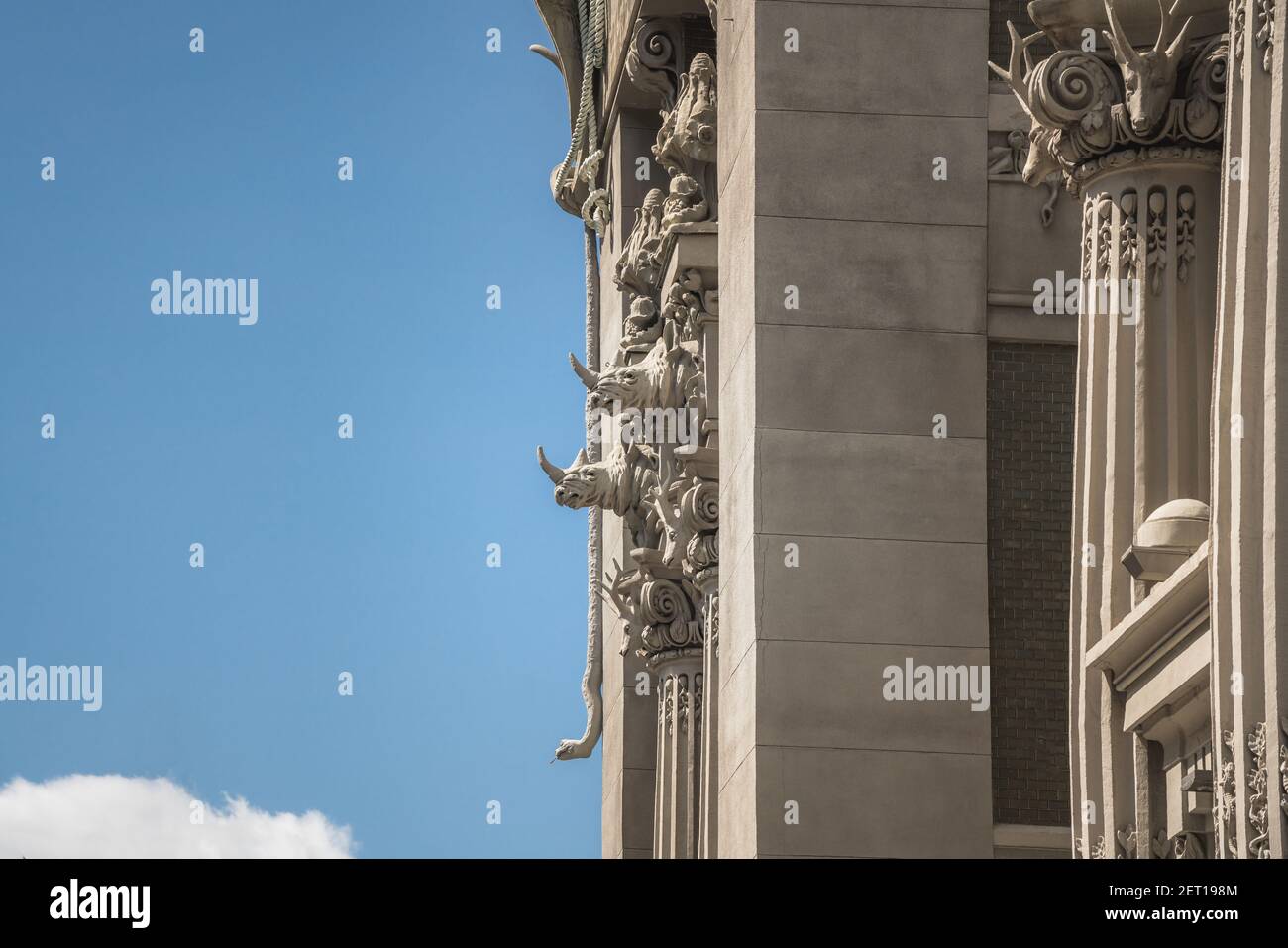 Haus mit Chimeras oder Horodecki Haus - Jugendstilgebäude - Kiew, Ukraine Stockfoto