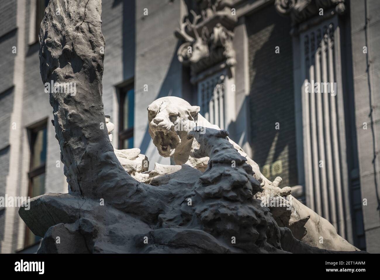 Haus mit Chimeras oder Horodecki Haus - Jugendstilgebäude - Kiew, Ukraine Stockfoto