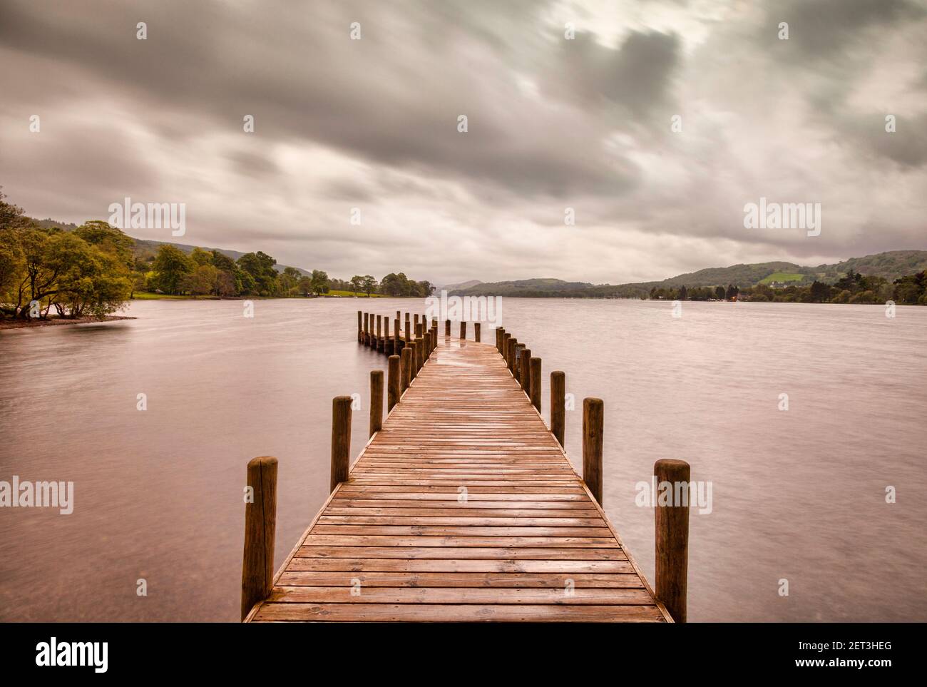 Ein bewölktes Tag im englischen Lake District. Stockfoto
