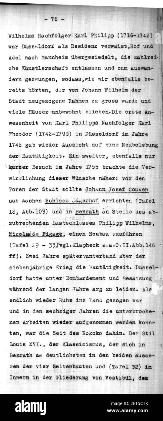 Paul Sültenfuß (1872-1937), das Düsseldorfer Wohnhaus bis zur Mitte des 19. Jahrhundert (Diss. TH Aachen), 1922, S. 76. Stockfoto