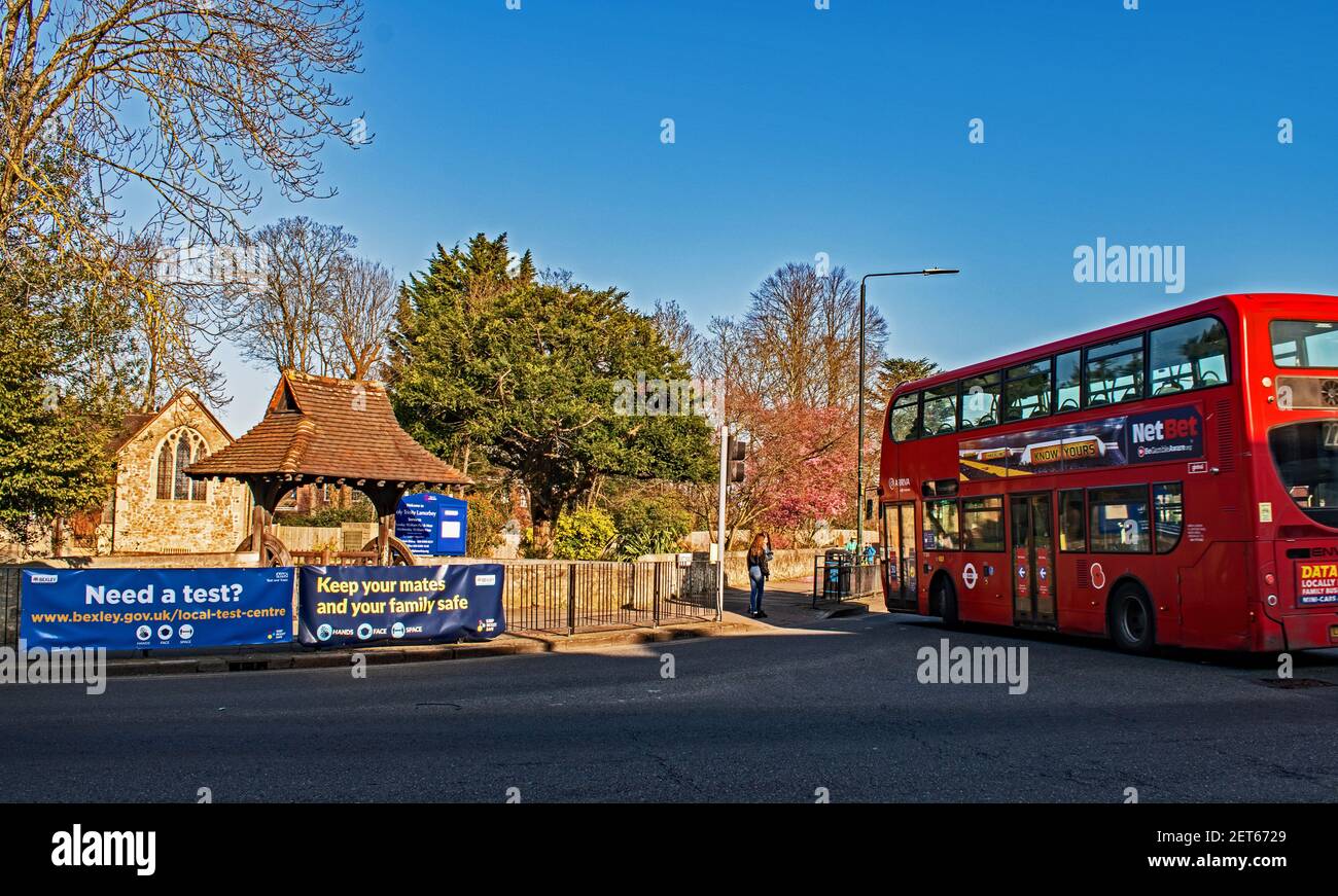 Die Pfarrkirche der Heiligen Dreifaltigkeit, Lamorbey Stockfoto
