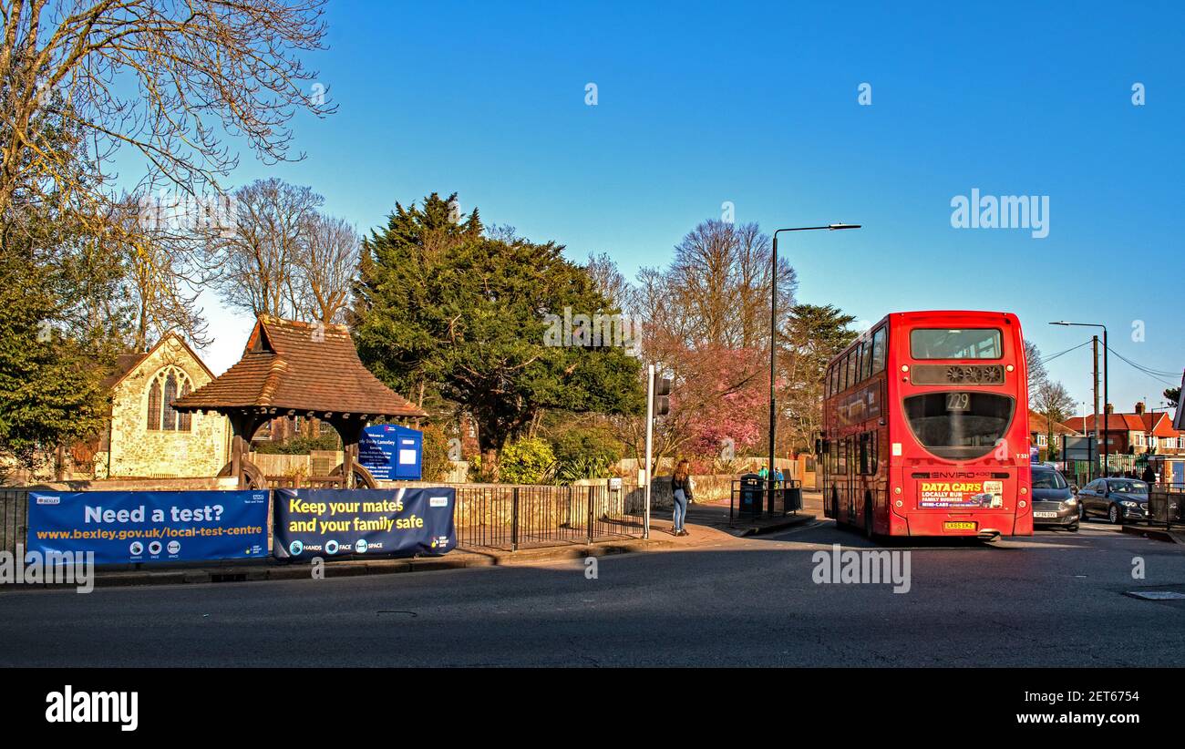 Die Pfarrkirche der Heiligen Dreifaltigkeit, Lamorbey Stockfoto