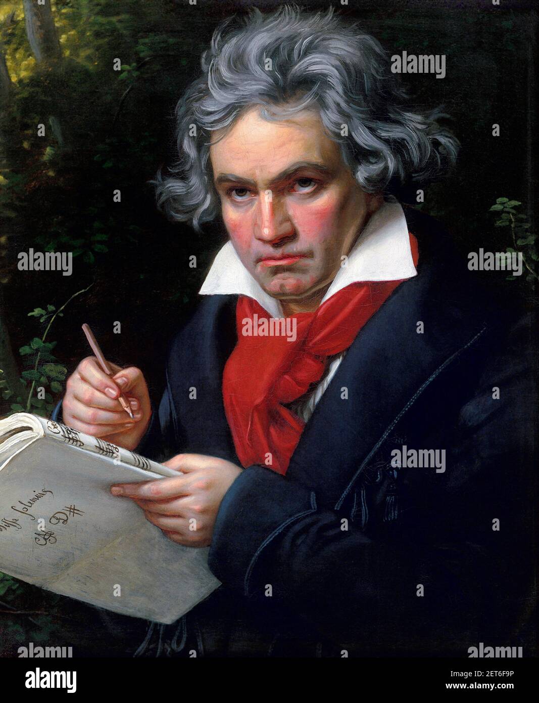Beethoven. Porträt von Joseph Karl Stieler, 1820 Stockfoto