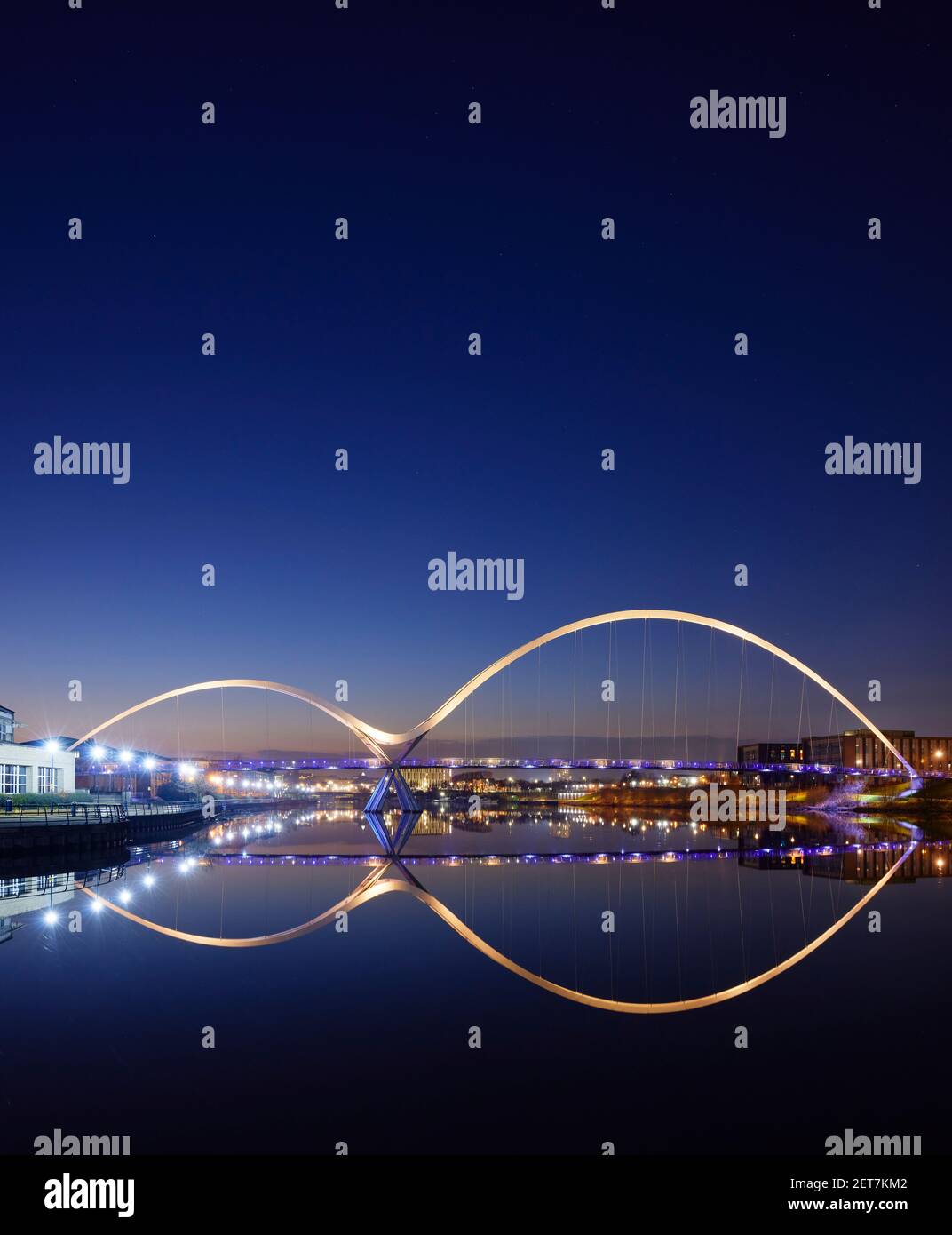 Infinity-Brücke, Stockton on Tees UK Stockfoto