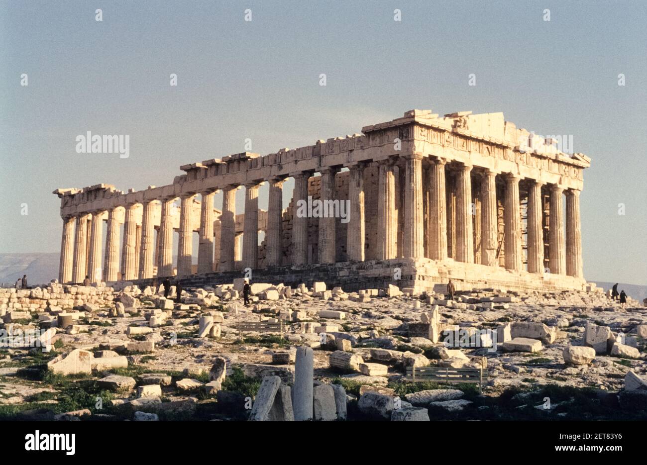 Der Parthenon der Athener Akropolis, Athen, Griechenland, 1963 Stockfoto