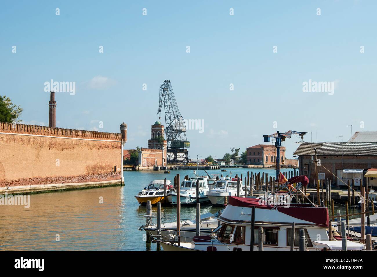 Die Venedig Arsenal, alte Werft, in der Stadt Venedig, Italien, Europa Stockfoto