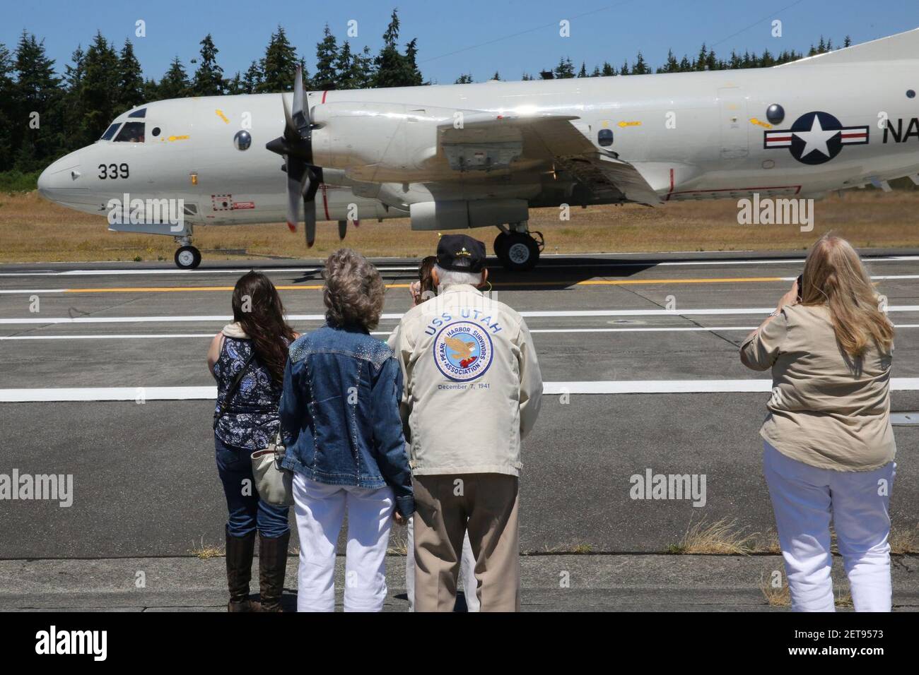 Pearl Harbor Survivor Tours NAS Whidbey Island 140711 Stockfoto