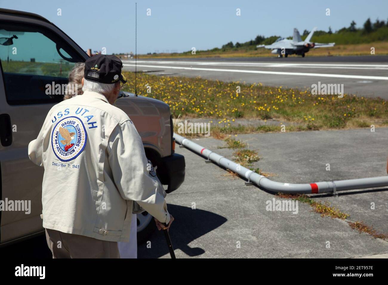 Pearl Harbor Survivor Tours NAS Whidbey Island 140711 Stockfoto