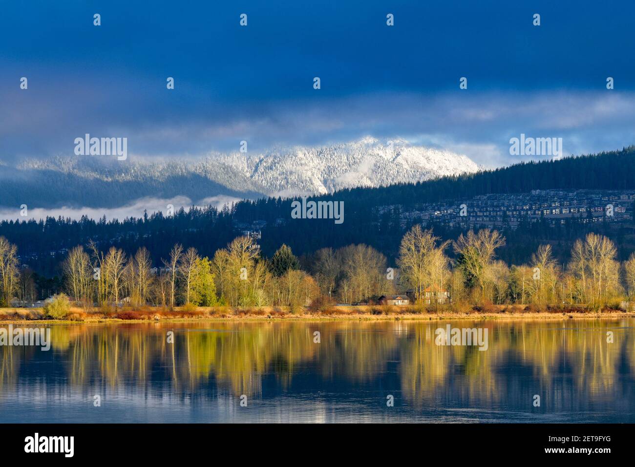 Waterfront, Pitt River, Coquitlam, British Columbia, Kanada Stockfoto