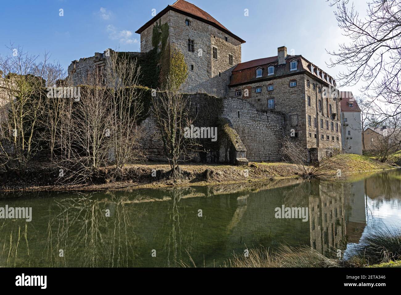 Wasserburg Kapellendorf in Thüringen Stockfoto