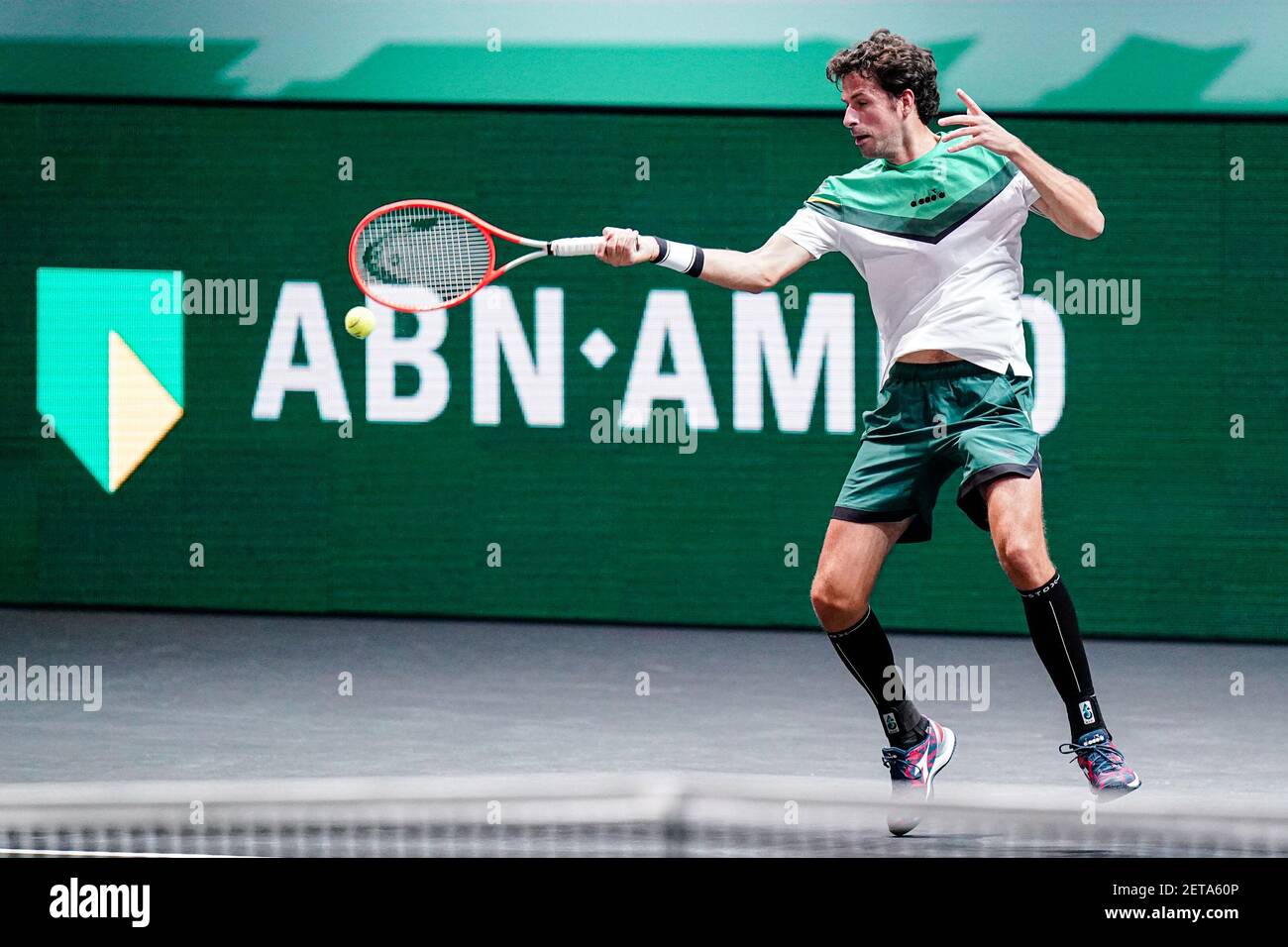 ROTTERDAM, NIEDERLANDE - MÄRZ 1: Robin Haase aus den Niederlanden während des ABN AMRO World Tennis Tournament 48e in Rotterdam Ahoy am 1. März 202 Stockfoto