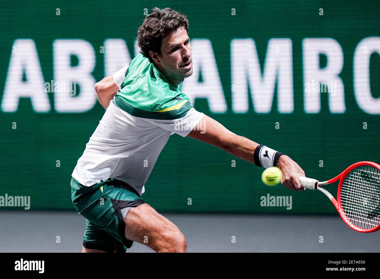 ROTTERDAM, NIEDERLANDE - MÄRZ 1: Robin Haase aus den Niederlanden während des ABN AMRO World Tennis Tournament 48e in Rotterdam Ahoy am 1. März 202 Stockfoto